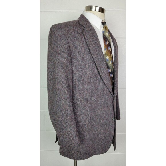 Vtg‎ Magee Tweed Mens Donegal Wool Tweed Sport Coat Jacket 44L - Picture 3 of 11